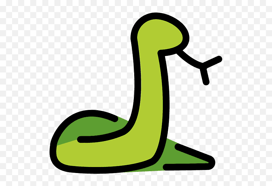 Snake Emoji Clipart - Serpiente Emoji,Lizard Emoji