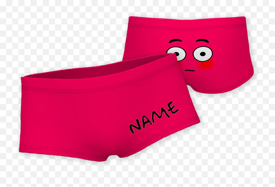 Kids Custom Property Of Name Boxer - Solid Emoji,Panties Emoji