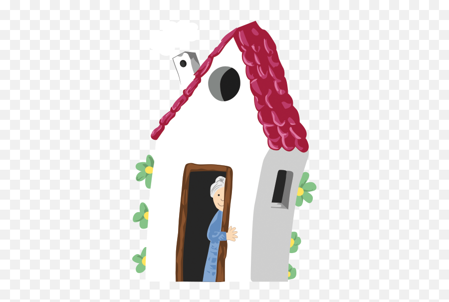 Grandmau0027s House Wall Sticker - Casa De Mi Abuela Dibujo Emoji,Car Grandma Flower Emoji