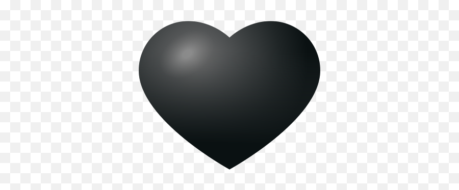 Black Heart Icon - Heart Emoji,Heart Emoji White