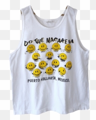 90u2019s Do the Macarena Dance Emoji Puerto Vallarta Souvenir Beach Tank Top by Mindy - Sleeveless