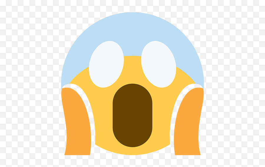 Face Screaming In Fear Emoji Png 4 Png Image - Scream Emoji Twitter,Shocked Emoji Png