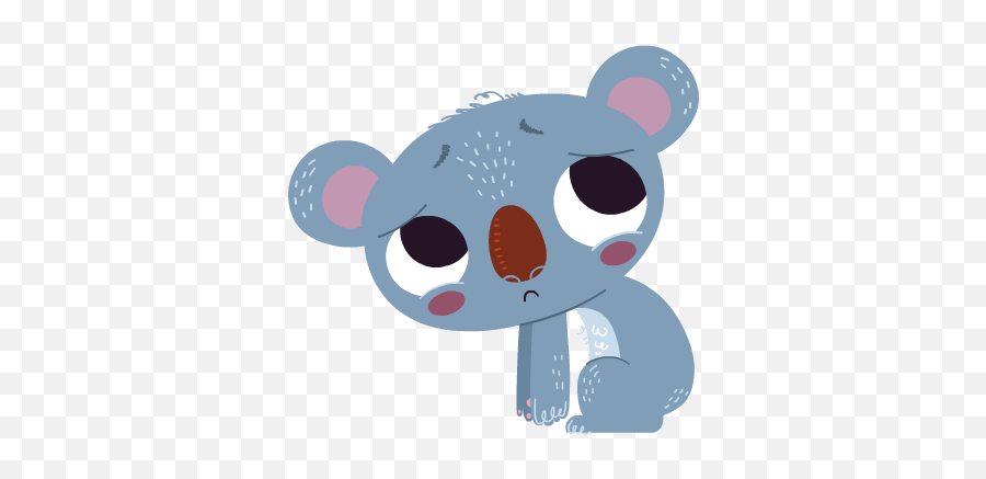 Koala Emoji For Ree - Koala Sad Cartoon Png,Koala Emoticons