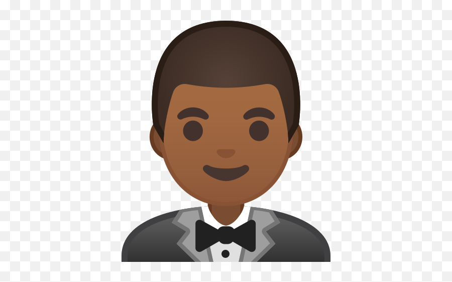 Tuxedo Medium Dark Skin Tone Icon - Oficinista Emoji,Emoji Skin Tones