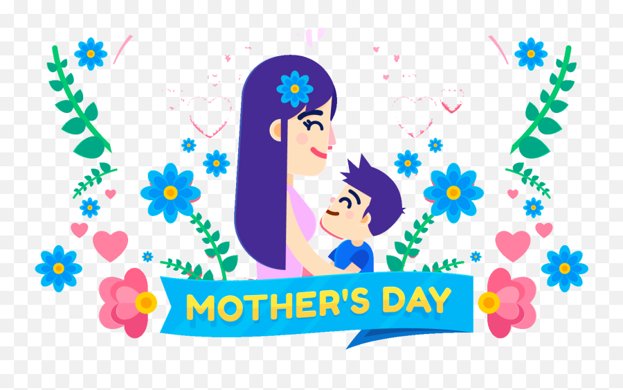 Nice Clipart Mothers Day Celebration - Portable Network Graphics Emoji,Mother's Day Emoji Art