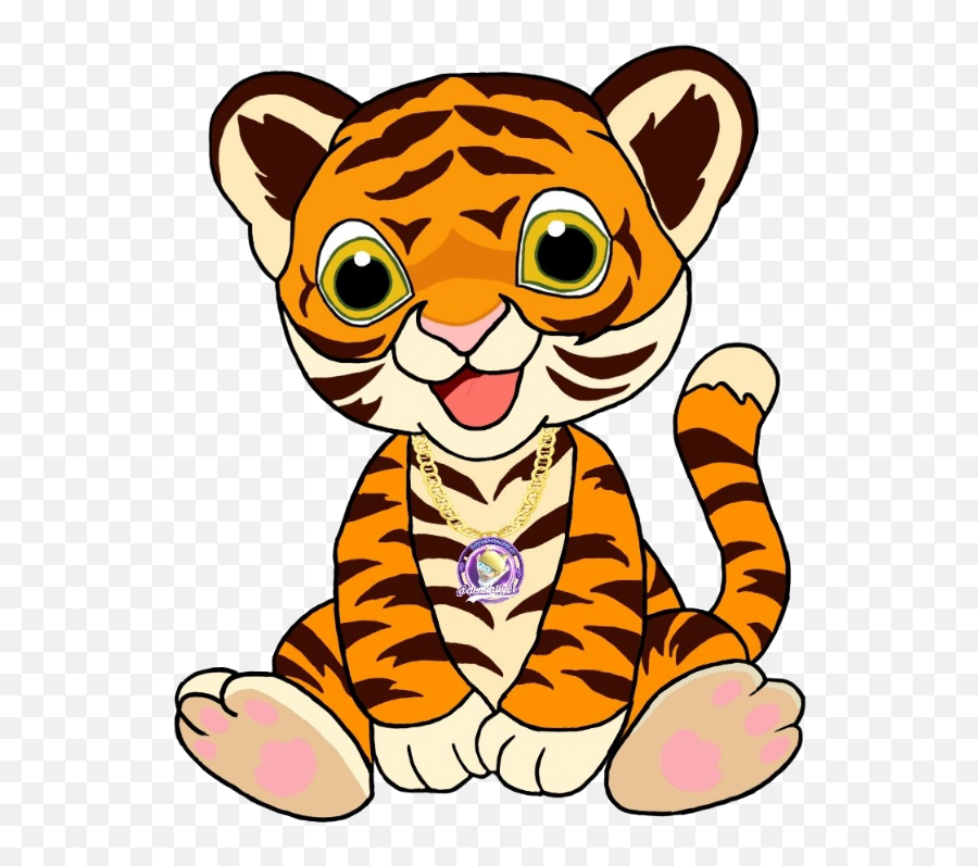 A Special Gift - Tiger Cute Clipart Emoji,Im Watching You Emoji