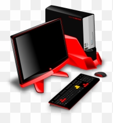 Computer Workstation Server Monitor Keyboard - Png Transparent Background Emoji