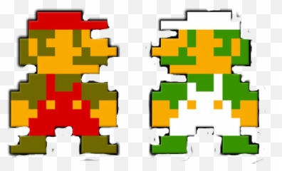 Mariobros Marioandluigi Mario Luigi - 8 Bit Mario Emoji,Mario Bros Emoji