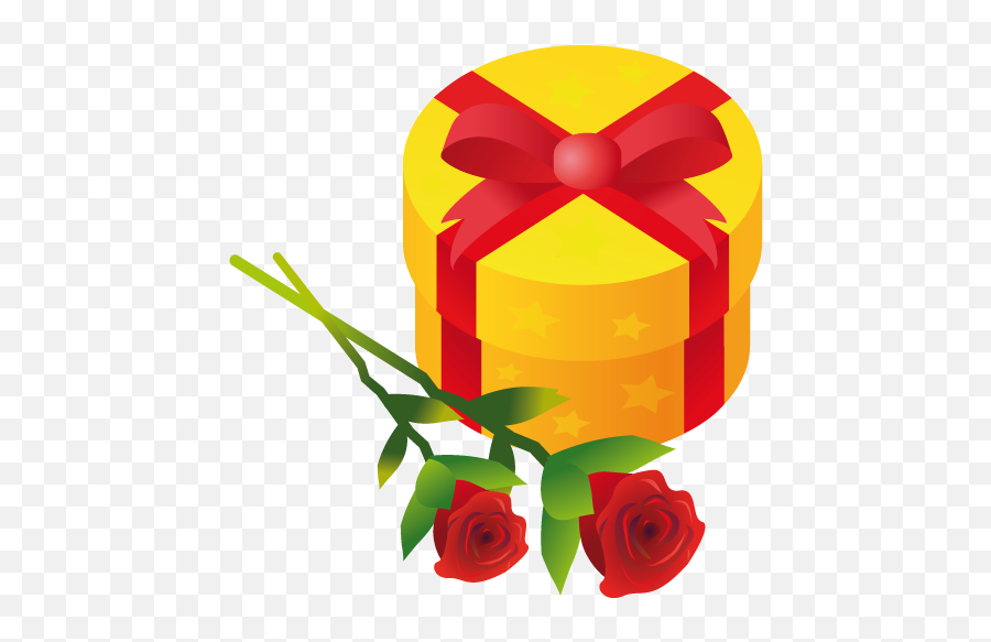 Gift Rose Icon - Vector Emoji,Emoji Roses