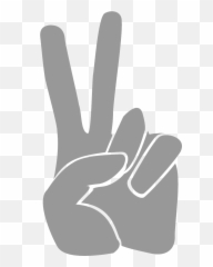 Victory Separate Two Fingers Success - Victory Png Clipart Emoji,:v Emoticon