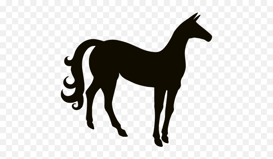 Vintage Horse Silhouette - Unicorn Public Domain Silhouette Emoji,Wolf Howling Emoji