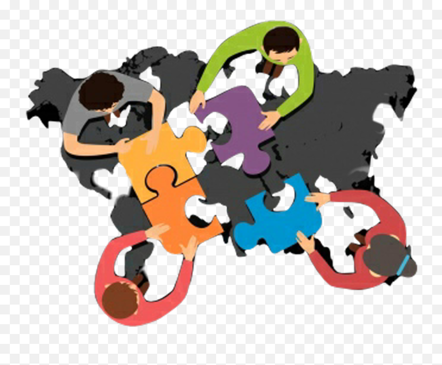 Puzzle Teamwork United Unity - Sticker By Aswaaks Clip Art Emoji,Teamwork Emoji