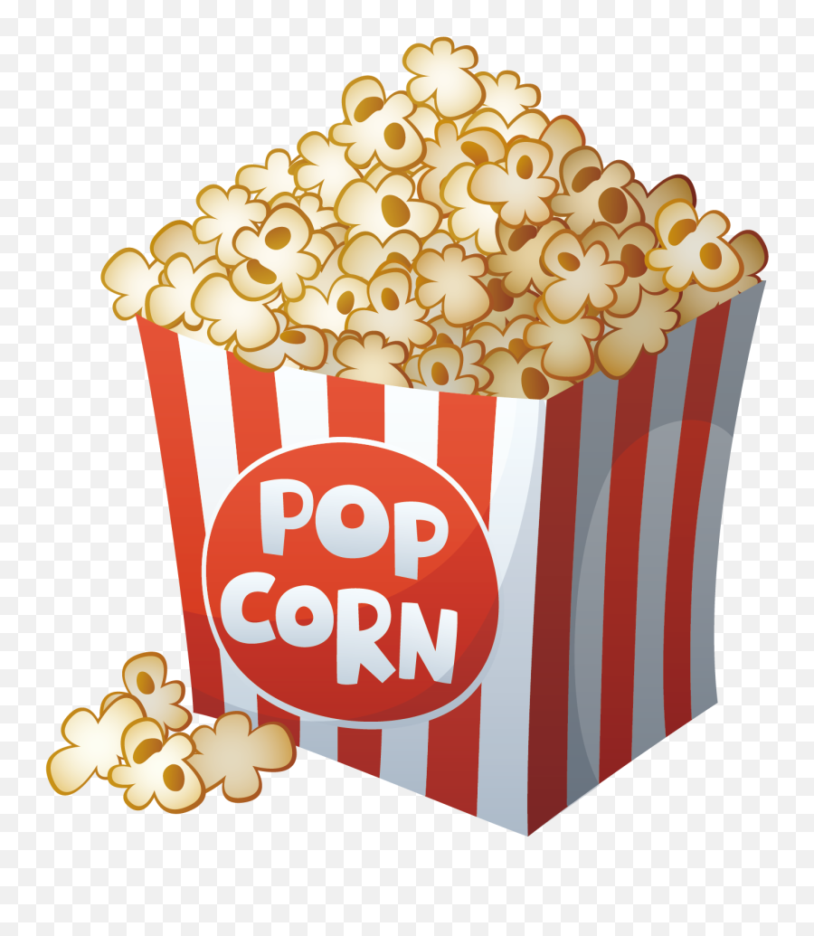 Download Popcorn Vector Cartoon Film Drawing Png File Hd - Cartoon Transparent Background Popcorn Png Emoji,Popcorn Emoticon