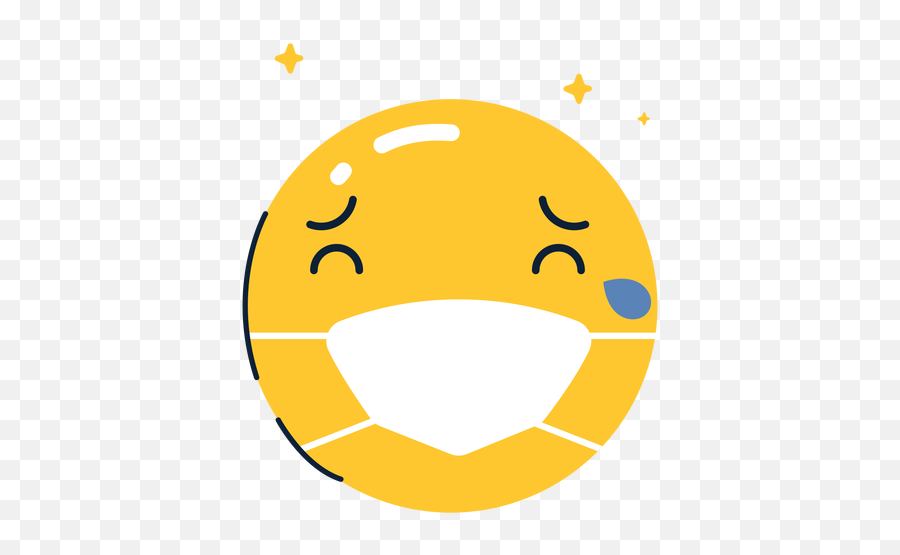 Crying Emoji With Face Mask Flat - Transparent Png U0026 Svg Angry Emoji,Sweating Laughing Emoji
