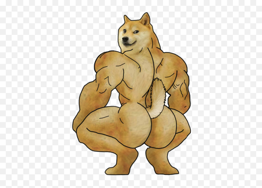 Thicc Ass Doge Template By Jememepas Dogelore - Animal Figure Emoji,Doge Emoji