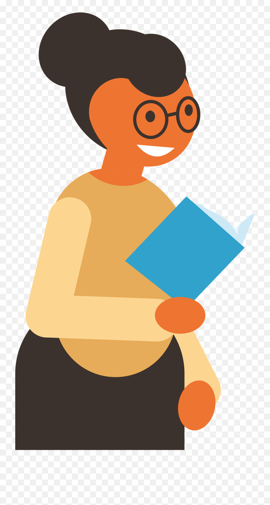 Teacher Is Reading Clipart - Teacher Reading Clipart Emoji,Reading Emoji
