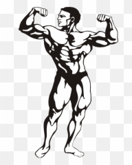 Fitness Model Vector File Image - Body Builder Clip Art Emoji