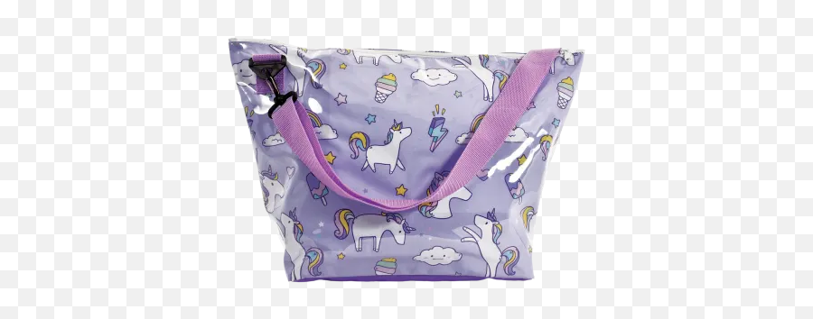 Tween Bags Kids Backpacks Iscream - Iscream Unicorn And Stars Overnight Bag Purple Emoji,Emojis Backpacks