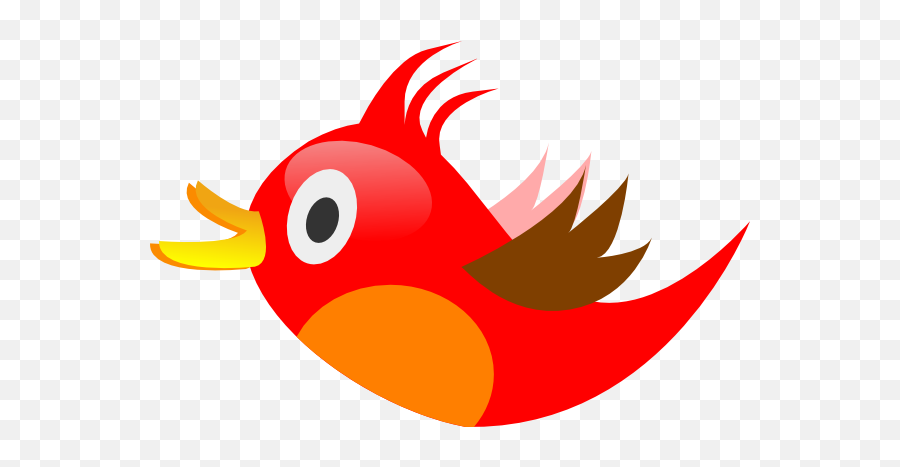 Red Bird Clipart - Clipart Best Cartoon Red Bird Png Emoji,Cardinal Bird Emoji