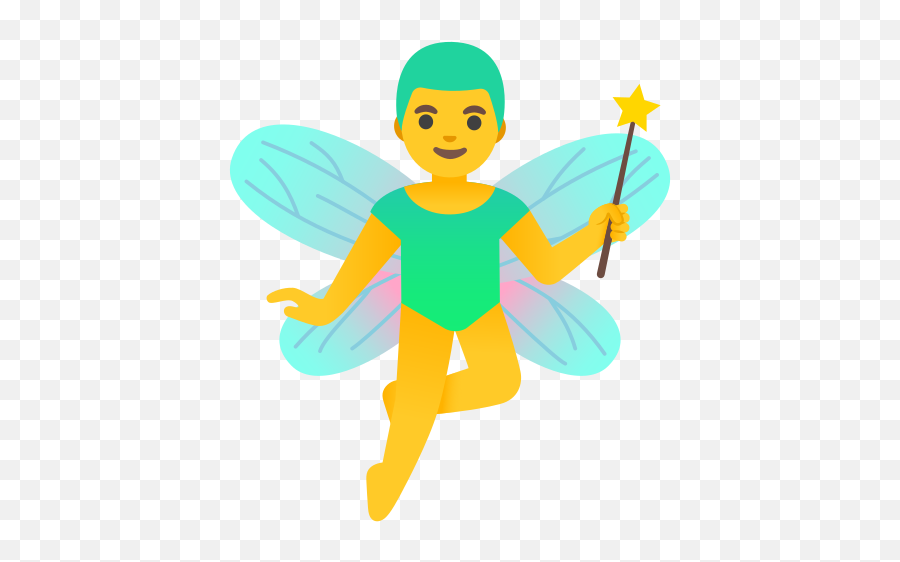 U200d Man Fairy Emoji - Hada Hombre,Emoji Character Meaning