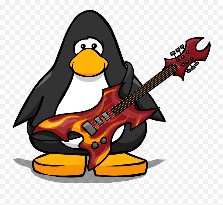 Hard Rock Clipart Sign - Penguin From Club Penguin Png Red Club Penguin Png Emoji,Hard Rock Emoji