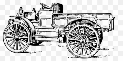 Old Light Truck Vector Drawing - Old Fire Truck Clip Art Emoji,Firetruck Emoji
