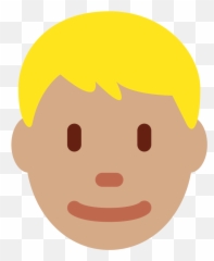 Twemoji2 1f471 - Emoji De Hombre Rubio Cara,Brown Nose Emoji