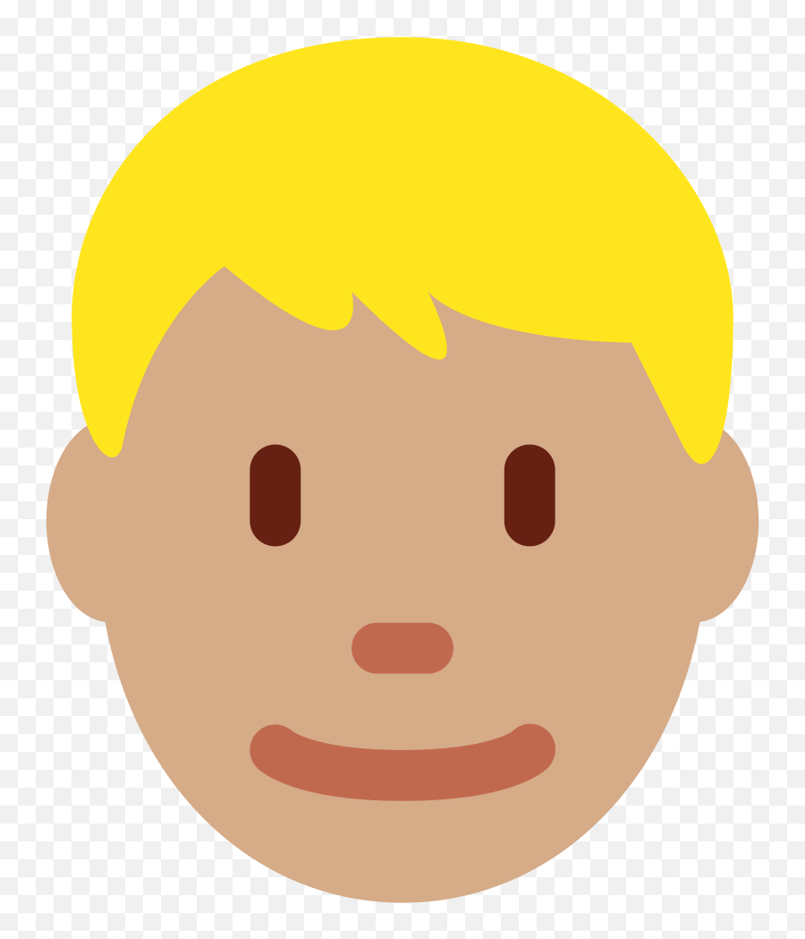 Twemoji2 1f471 - Emoji De Hombre Rubio Cara,Brown Nose Emoji