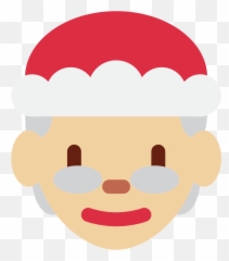 Twemoji2 1f936 - Png Cara De Mama Noel Emoji