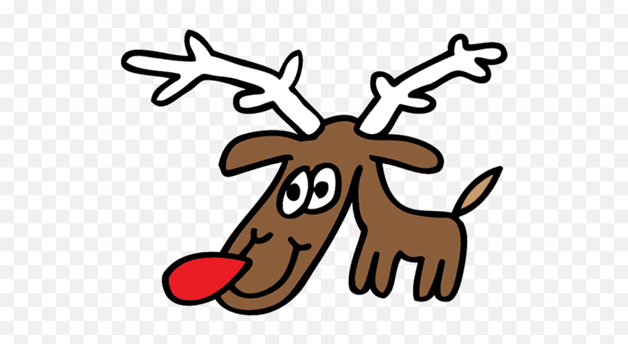 Top Rudolph The Red Nosed Reindeer - Funny Christmas Gif Transparent Emoji,Rudolph Emoji