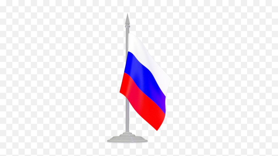 Russia Flag Clipart Icon - Russian Flag Pole Png Emoji,Slovenia Flag Emoji