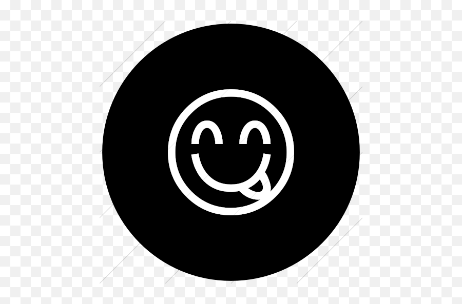 Iconsetc Flat Circle White - Email Logo Png Rounded Emoji,Face Savouring Delicious Food Emoji