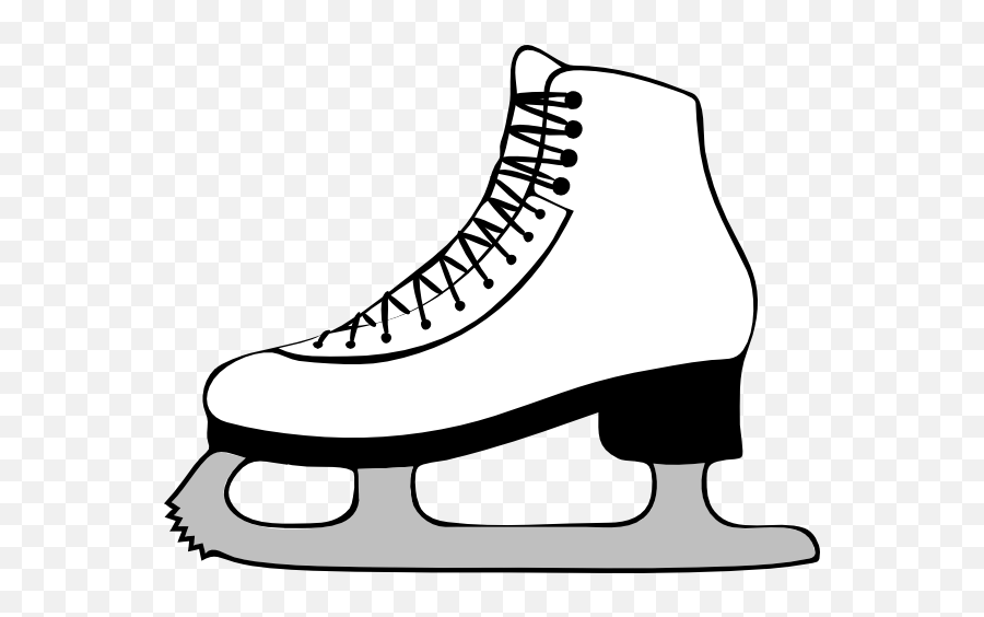Library Of Skate Clipart Black And - Ice Skate Clipart Emoji,Figure Skating Emoji