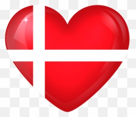 Denmark Large Heart Flag - Denmark Flag Heart Png Emoji,Switzerland Flag Emoji