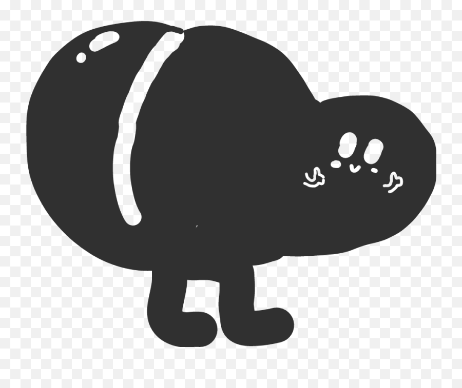 Kirby With Big Butt - Clip Art Emoji,Emoji Butt