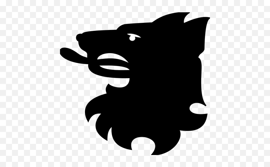 Vektor Illustrasjon Av Wolf Hode - Symbol Of Czech Republic Emoji,Wolf Howling Emoji
