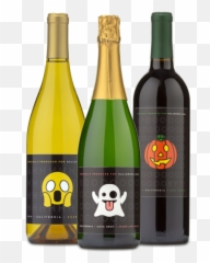 Halloween Emoji Gift Set - Glass Bottle