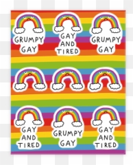Rainbow Stickers Stickerdecal Sheets Lookhuman - Gay Rainbow Emoji,Gay Emojis