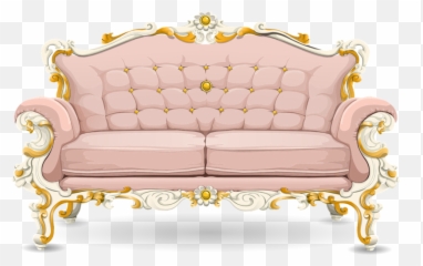 Png Couch Sofa Loveseat Pink Orna - Fancy Couch Png Emoji,Couch Emoji