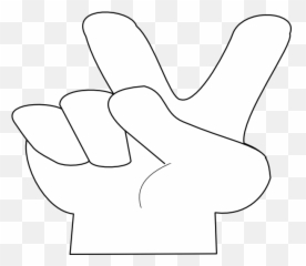 Peace clipart victory hand Transparent - Clip Art Emoji