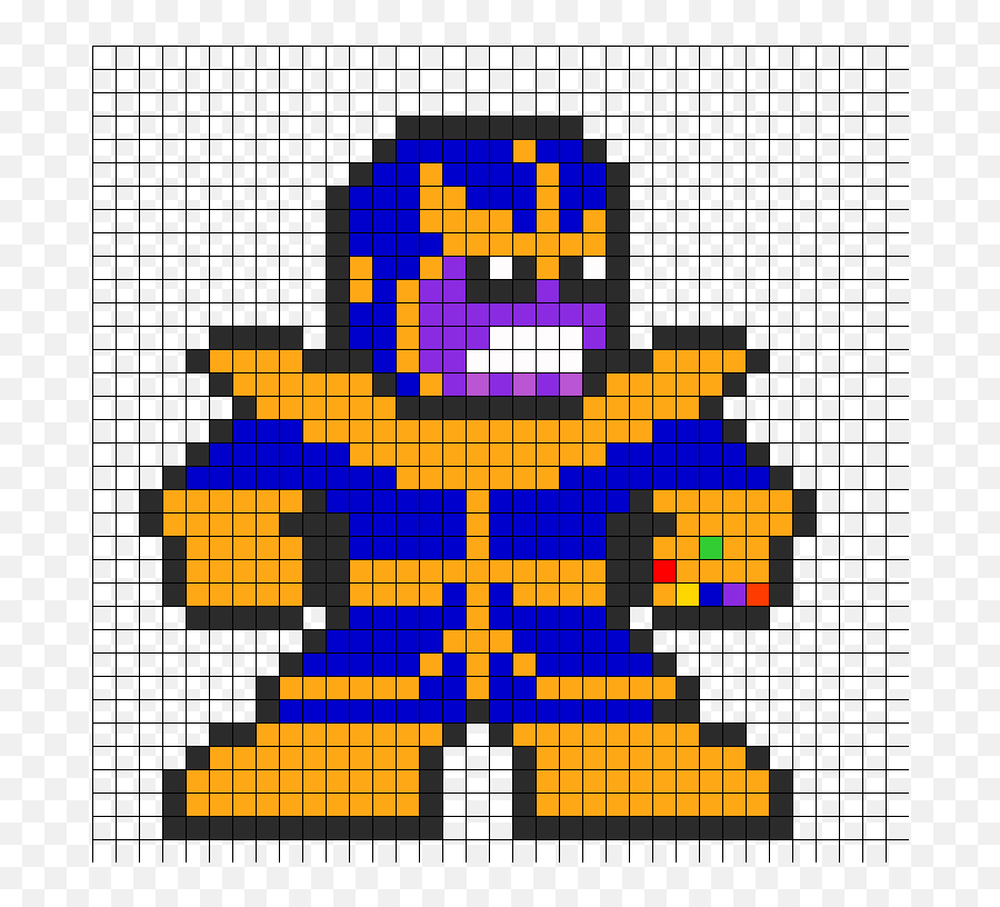 Thanos - Thanos Minecraft Pixel Art Emoji,Infinity Gauntlet Emoji