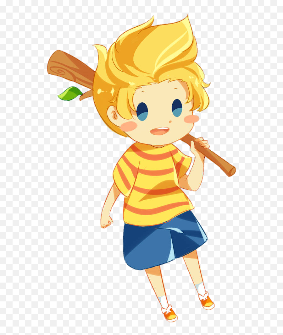 Lucas Sunflower Cry Ness Mother Mother3 Earthbound - Lucas Mother 3 Chibi Emoji,Mother Emoji