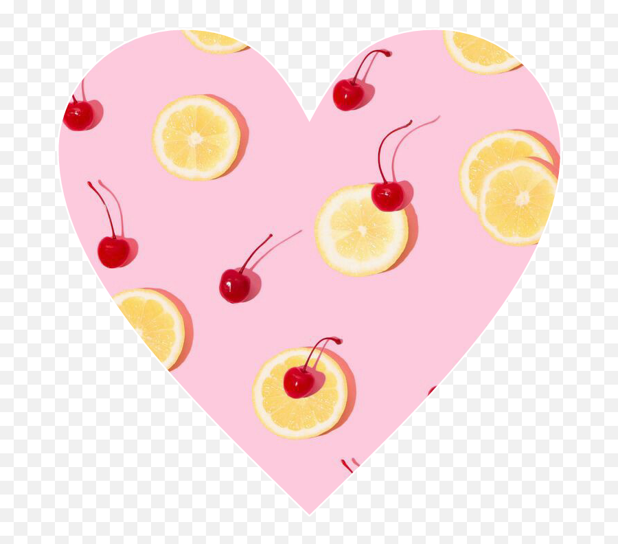 Heart Love Cute Awesome Fun Fruit Lemons Cherries - Cherry Wallpaper Iphone Emoji,Cherries Emoji