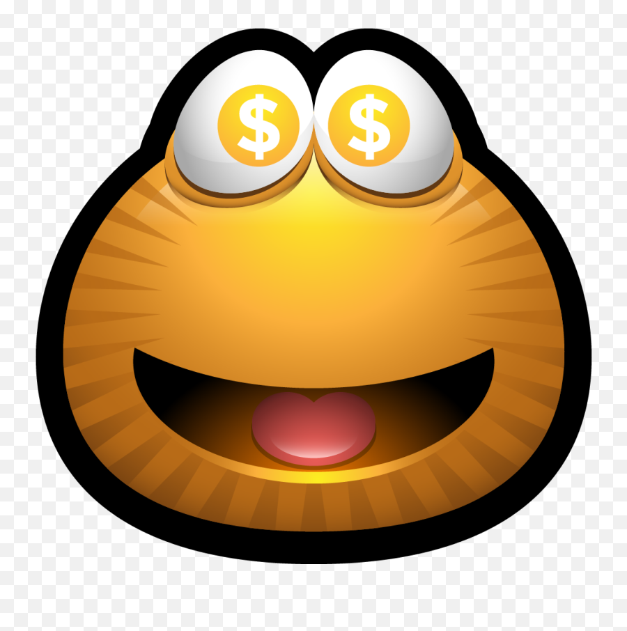 Dollars Cash Monster Brown Avatar Goldigger Money Icon - Poker Face Emoji,Money Emoticon