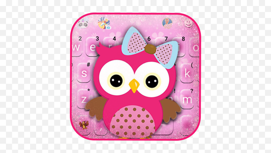 Download Pinky Owl Keyboard Theme For Android Myket - Owl Clipart Png Emoji,Owl Emojis For Android