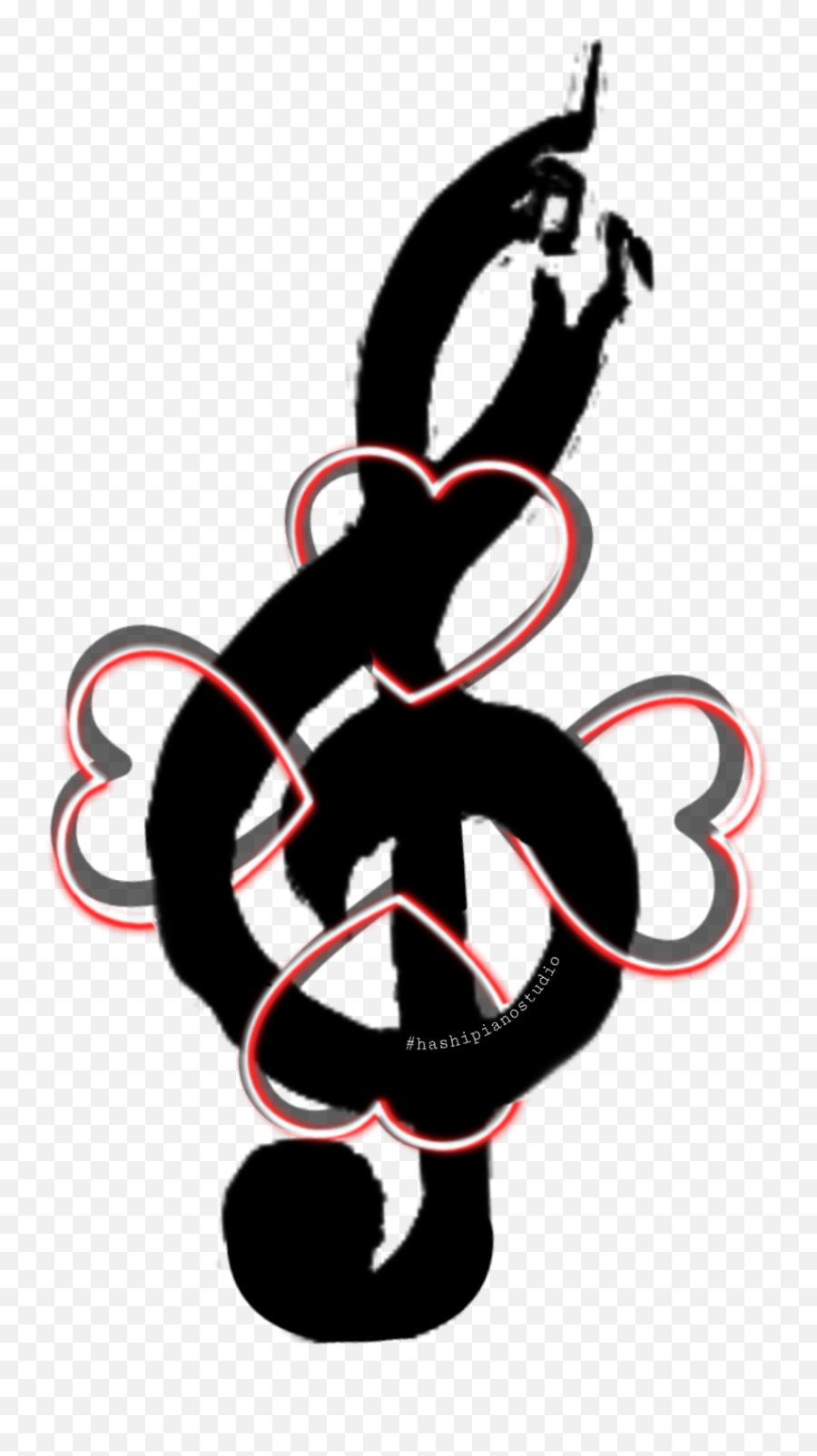 Trebleclef Treble Music Love - Illustration Emoji,Treble Clef Emoji