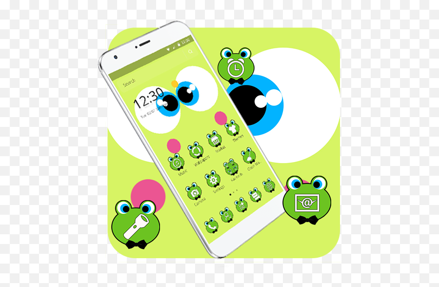 Green Big Eyes Frog Theme - Programu Zilizo Kwenye Google Play Iphone Emoji,Shaka Emoji Iphone