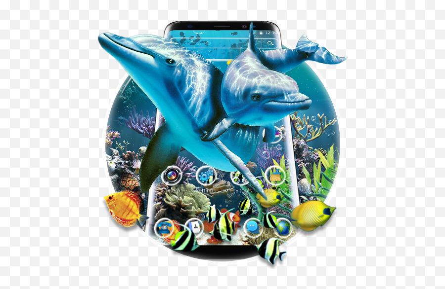 Blue Ocean Aquatic Dolphin Theme - Apps En Google Play Common Bottlenose Dolphin Emoji,Dolphin Emoji