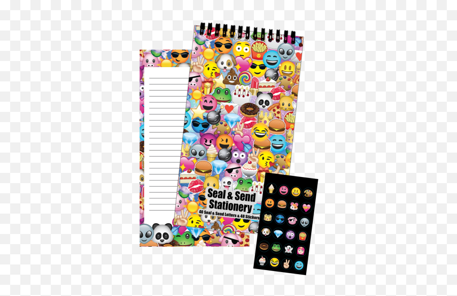 Emoji Collage Seal Send Stationery - Graphic Design,Emoji Sheets