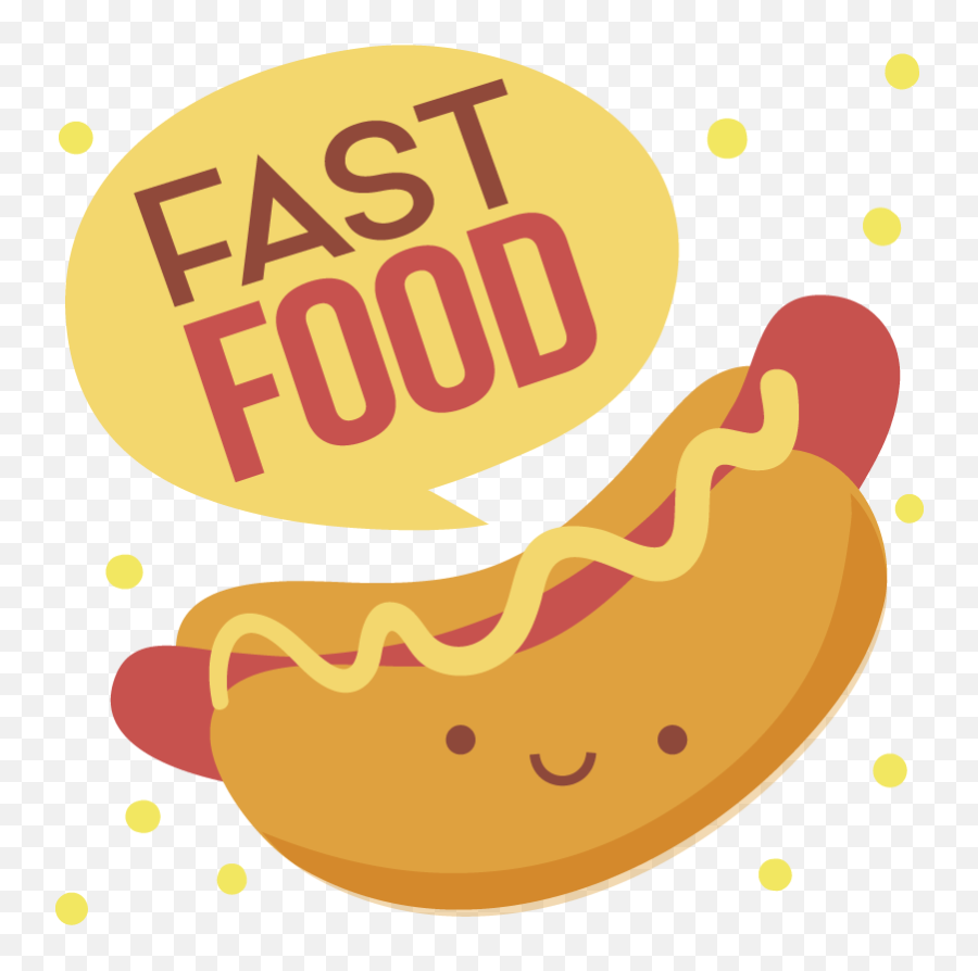 Hotdog Emoji Fast Food Wandaufkleber - Dodger Dog,Hotdog Emoji